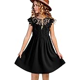 blibean Teen Girls Flower Dresses Semi Formal Sleeveless Wedding Dress Size 6-15 Years