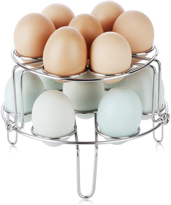 Stackable Steam Rack for Instant Pot, Stainless Steel Double Deck Egg
