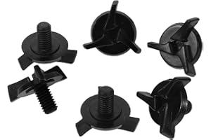 IMIKEYA 6pcs Motorcycle Helmet Screws Plastic Visor Parts Replacement for Motocross Off-Road Helmets
