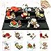 ORCARA Miniature Dollhouse Chinese Festival Snack Toy Figure Doll Gift Set of 8
