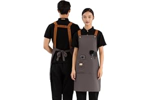 QUARRYUS Chef's Aprons,kitchen work apron,with pockets,waterproof,suitable for gardening,painting,barbecue,artists,carpenters