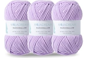 MOJADREAM 3PCS 3.5oz Chenille Yarn for Blankets Amigurumi: Soft Velvet Baby Yarn Blanket Knitting and Crocheting Bulky 5# Yarn 3 Skeins of 100g (Orchid Bloom)