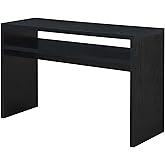Convenience Concepts Northfield Deluxe Console Hall Table 48" - Modern, Minimalist Narrow Sofa Display Accent With Storage Shelf for Contemporary Living Room, Entryway, or Hallway, Black