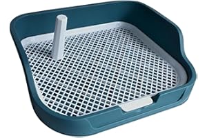 Leefasy Dog Toilet, Pet Training Pads Holder, Keep Paws and Floors Clean, Mesh Grids Pet Training Toilet Dog Potty Pad, Blue