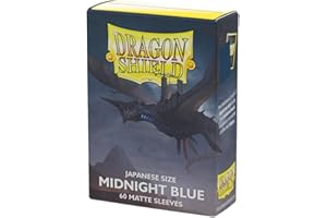 Dragon Shield | Japanese Size Card Matte Sleeves | 60 CT - Smooth & Tough Premium TCG Sleeves - Compatible with Yu-Gi-Oh, Naruto, Cardfight & Vanguard | Midnight Blue