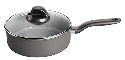 Tefal C93332 Ceramic Control Induction Schmorpfanne mit Deckel, 24 cm, Keramik-Versiegelung