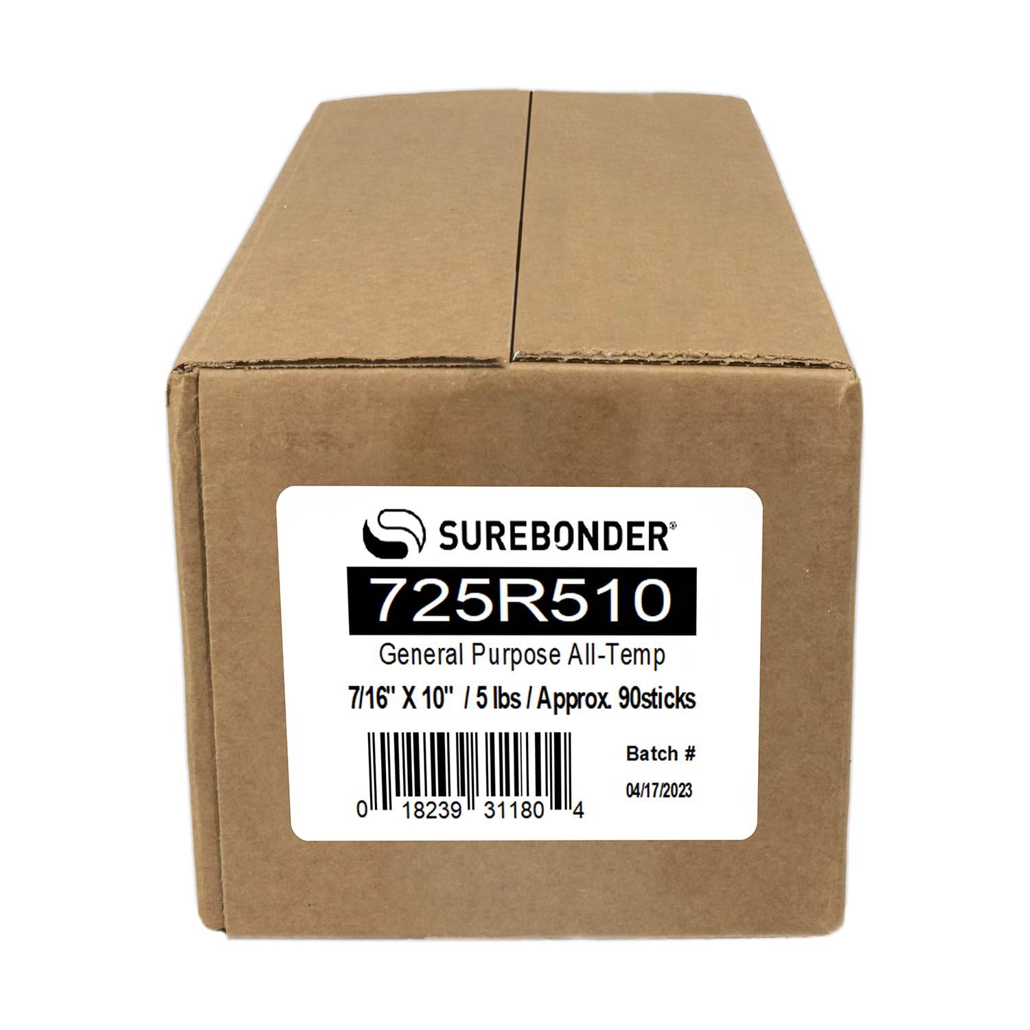 Surebonder All-Temperature, All-Purpose 5 lb Box of 10-Inch Full-Size Hot Glue Sticks for Crafts/DIY - About 94 Glue Sticks Per Box, Clear