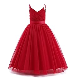 Nileafes Flower Girls Sleeveless Maxi Dress