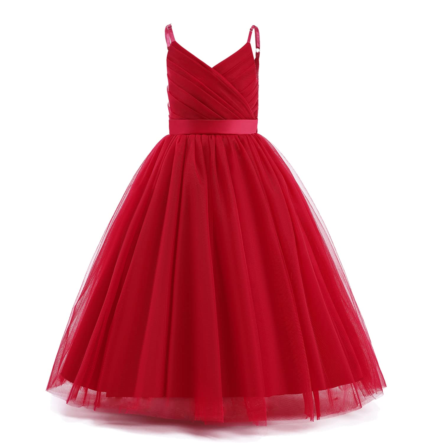 Nileafes Flower Girls Sleeveless Maxi Dress