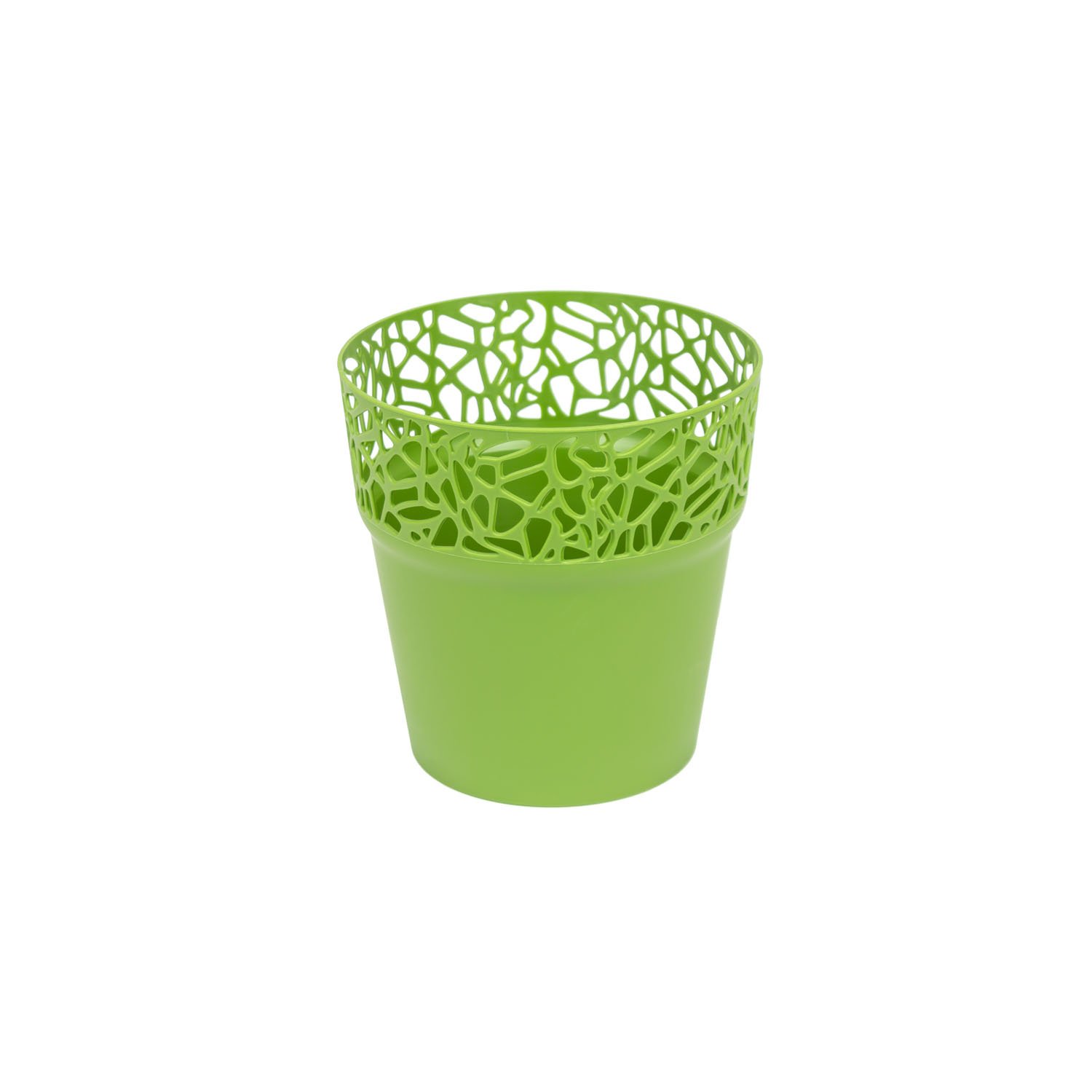 Prosper Plast DNAT120-370U 12 x 12.2 cm Nature Flowerpot - Olive