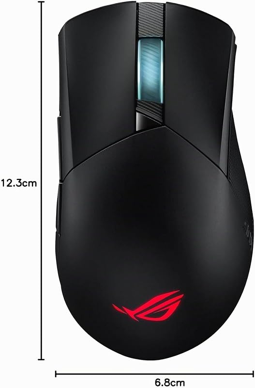 ROG Gladius III - Rato Gamer Assimétrico (26.000 DPI, desvio de 1%, Botões de ação instantânea, Soquete Switch Push-Fit II, estética ROG gravada a laser, ROG Paracord, Aura Sync) - Preto