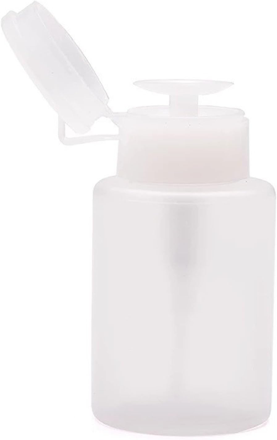 KingOfHeartsโข Liquid Pump Dispenser for Manicure Pedicure Makeup Nail Varnish Remover Empty Bottle (150ml (5oz), Clear)
