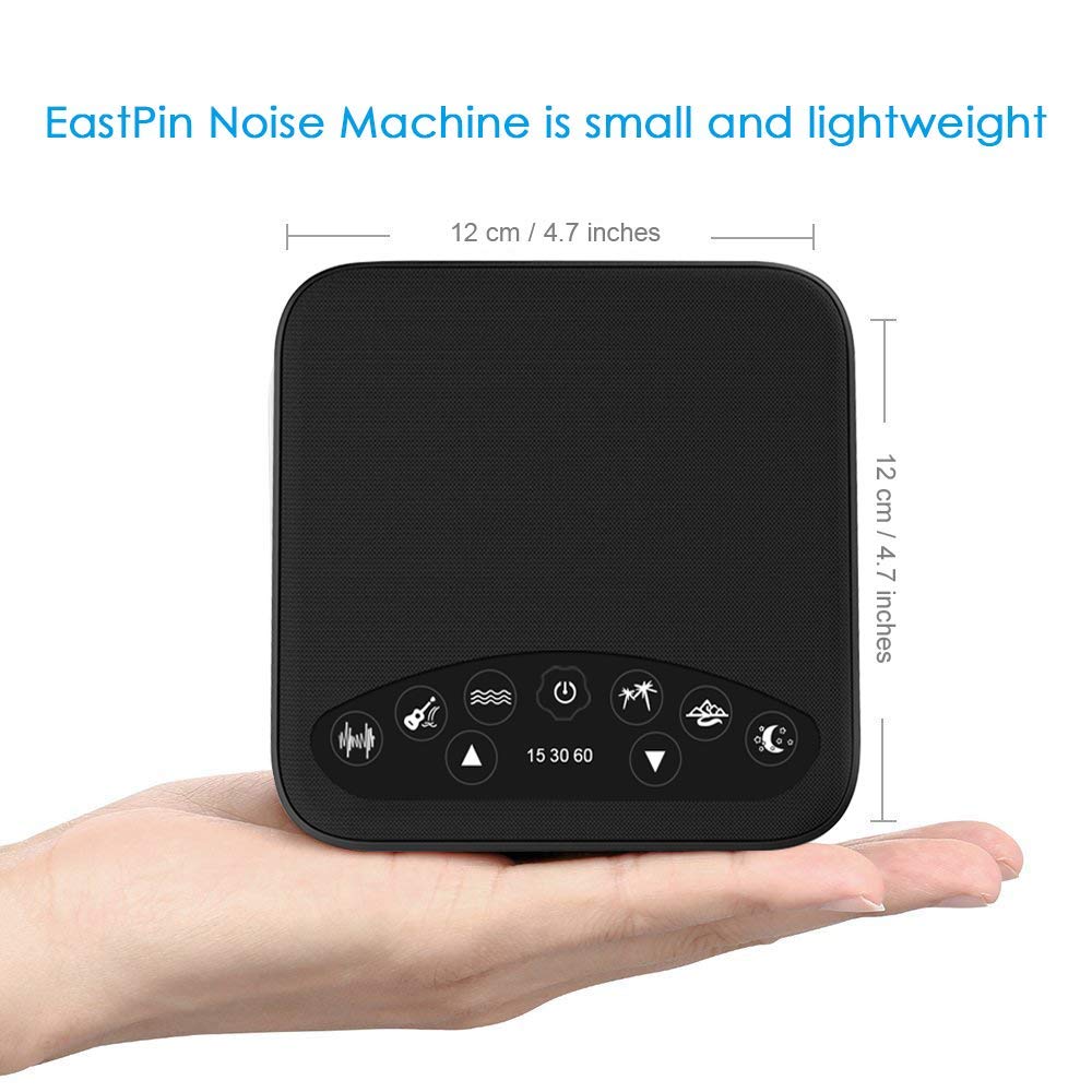 2018 Upgraded Sleep Sound Machine Black Ideal For Tinnitus Sufferer Sound Therapy Machine With 3 Timers 6 Natural Sound Options Including Lullaby Baby White Noise Machine Light Sleeper Kids Home Store Home