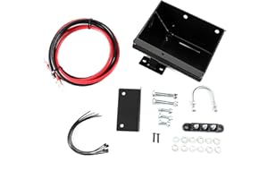 TUWEEN Battery Relocation Kit Battery Relocate Box for Polaris 2014-2020 Sportsman 450 570,with Battery Box Wires