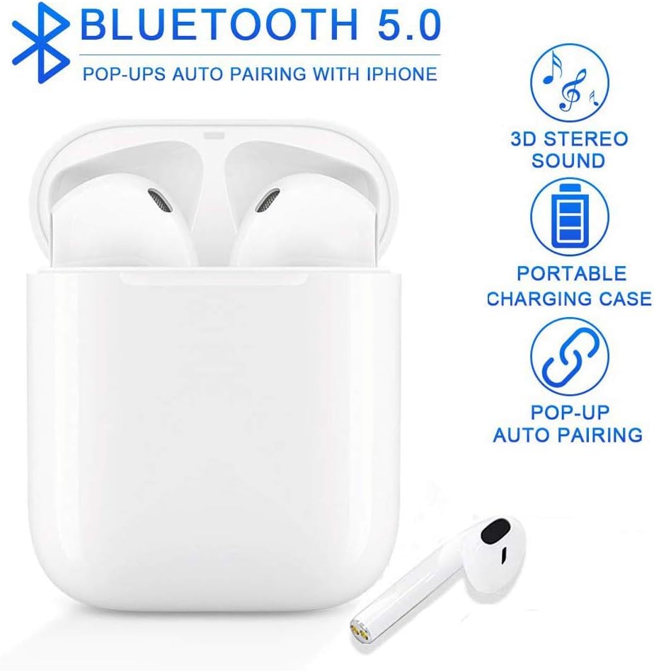 TOPING Stereo Wireless Earbuds, Noise Cancelling Bluetooth Headphones Earphones for Workout Running Gym and Compatible for All Cellphones - 35