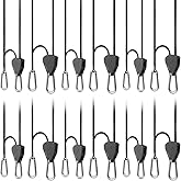 AC Infinity, Adjustable 1/8” Rope Hanger, Heavy-Duty Stainless Steel Gears Ratchets, 150 lbs Weight Capacity, 6 Pairs
