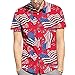 Haluoo Men’s Short Sleeve Button Down Aloha Shirt American Flag T-Shirt Vintage Patriotic Shirts Hipster Hip Hop Tee Shirt 3D Graphics Printed Hawaiian Shirt (X-Large, American Flag)thumb 1