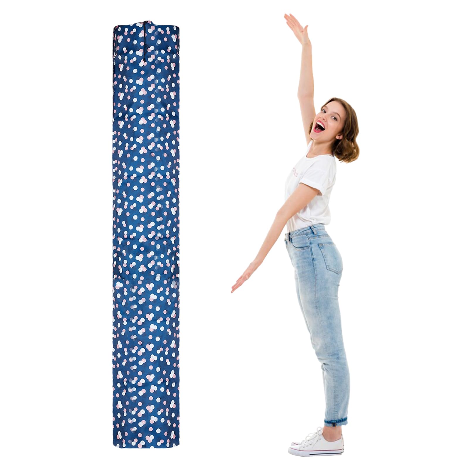 NICENEEDED 92 x 20 Inch Jumbo Rug Storage Bag, Dustproof Carpet Protection Bag, Rolled Rugs Moving Bag Oxford Cloth Drawstring Carpet Storage Pouch for Indoor Outdoor Carpet Storage Packing