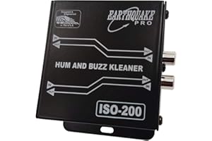 Earthquake Sound ISO-200 Hum and Buzz Kleaner 600 Ohm Ground Loop Isolator with RCA to XLR Signal Conversion