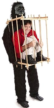 Gorilla & Cage Costume Fancy Dress