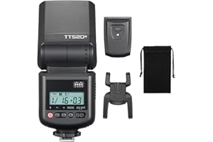 GODOX TT520III Camera Flash Speedlite with 433MHz Receiver, 8 Power Levels, Single-Contact Hotshoe Compatible with Canon Sony