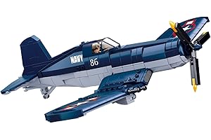 Sluban Building Blocks Toy WWII - Vought F4U Corsair Educational Learning Construction Toys Set for Kids Boys Grils (550 PCS),(M38-B1109)