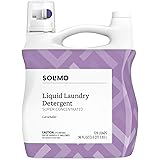 Amazon Brand - Solimo Concentrated Liquid Laundry Detergent, Lavender, 128 loads, 96 Fl Oz