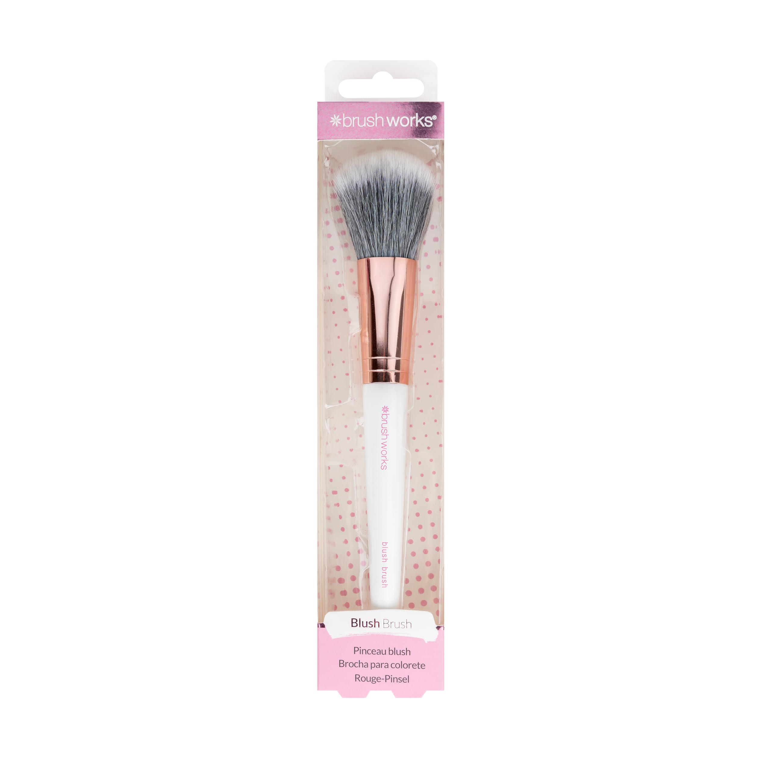 Brushworks Blush Brush- Pink & Gold