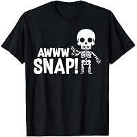 Amazon.com: Broken Arm Halloween Aww Snap Skeleton T-Shirt