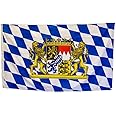 Trade Winds 3x5 Bavaria Bavarian Lion Crest Royal Flag 5'x3' 150cm x 90cm Woven Polyester Premium Fade Resistant