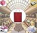 GSSUSA Gift Bags Medium 8x4.75x10.5 Red Paper Bags with Handles Bulk 100 Pack, Kraft Paper Bags for Shopping, Retail, Business, Boutique, Grocery, Merchandise, Restaurant To Go Take Out Bags