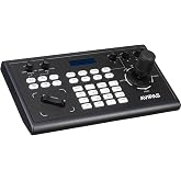 AVIPAS AV-3104IP 4D PTZ Camera Joystick Controller, IP &amp; Serial RS232/RS422, VISCA, ONVIF &amp; Pelco, PoE, LCD Display