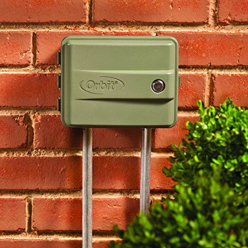 Orbit 57896 6-Station Outdoor Swing Panel Sprinkler System Timer, Green