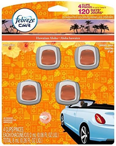 Febreze Car Vent Clips Assorted Scents (Hawaiian Aloha) by Febreeze