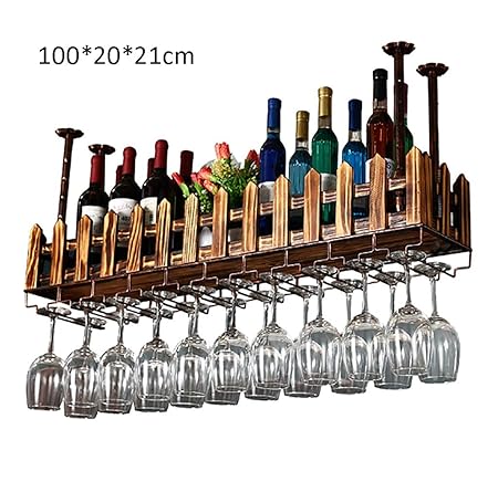 MoDi Weinregale Weinregal umgedrehter Restaurant-Stehtisch kreatives hängendes Weinglas Umgedrehtes Wand-Weinregal