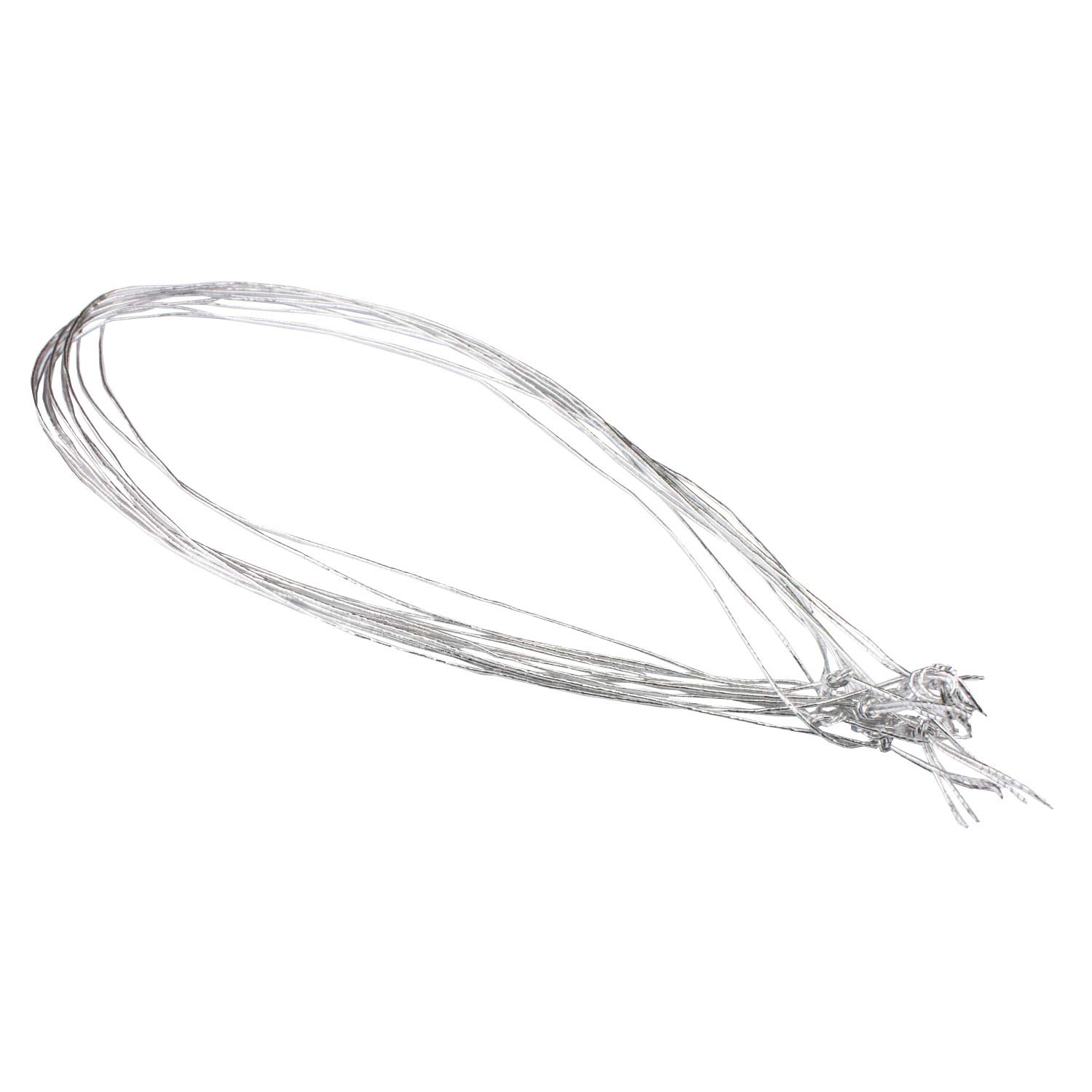 Jewellery Rubber Band - for securing Double Cards and Inserts 100 Stück Silber- Einfach Knoten