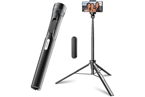 Aureday 60" Phone Tripod Stand, All in One Tripod for iPhone and Android Cell Phone, Portable Tripod Stand with Remote for Video Recording/Selfie/Vlogging/Live Streaming