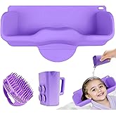 Portable Hair Washing Station Set,Silicone Hair Washing Station for Kids,ChildrenTeens,Sink or Bathtub Shampoo Buddy, Attache