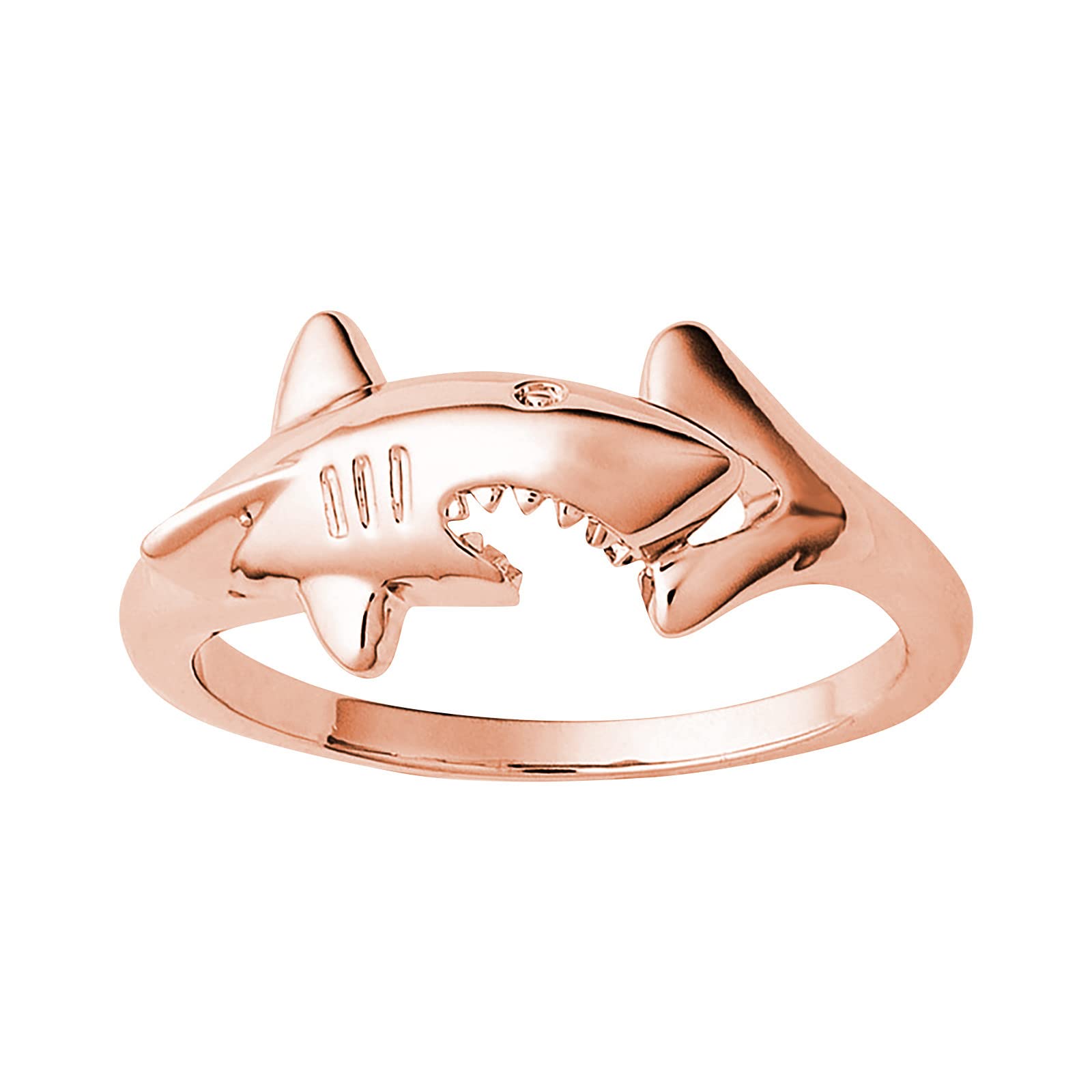 Boy Sterling Silver Gold Plated Ring Finger Animal Personalized