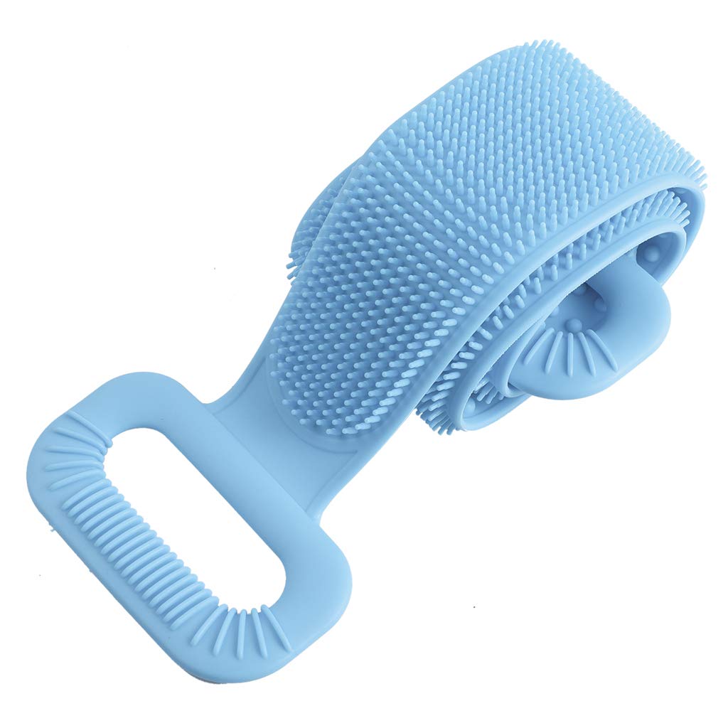 CAREHOOD Long Silicone Back Scrubber - Dual Application Extended Bath Body Brush, Great Shower Scrubber Tool for Cleansing, Exfoliating, SPA & Massage : Beauty