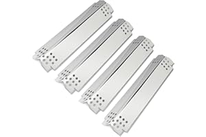 GRACIRI Stainless Steel 4 Burner Replacement Parts for Nexgrill 720-925p, 720-0830x, 720-0830h, 720-0896B, Grill Heat Shield Guard for Grill Master 720-0697, Burner Cover Flame Tamer 14.6 Inch