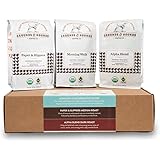 Grounds & Hounds Three Blend Starter Kit - Ground, 100% Organic Coffee Variety Pack, Bulk Ground Coffee, Includes Three 12oz Bags of Our Most Popular Blends