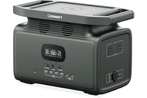 GROWATT Infinity 1200 Portable Power Station, 1800W Electric Solar Generator,1280Wh LiFePO4 Battery, 14 Outlets for Home Backup, Power Outages,Outdoor Camping (Solar Panel Optional)