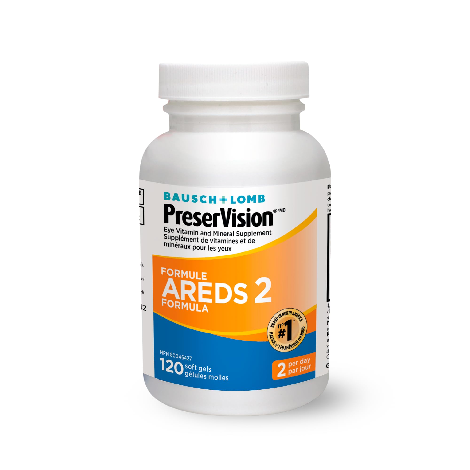 PreserVision AREDS 2 Eye Vitamins, #1 Eye Doctor Recommended Brand, Lutein and Zeaxanthin Supplement with Vitamin C, Vitamin E, Zinc, and Copper, 120 Softgels (Minigels)