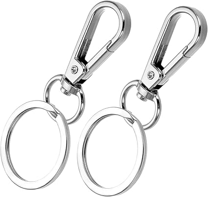Amazon Co Jp キーホルダー キーホルダー キーリング 2セット キーホルダーリング 和リング フックキーホルダー 鍵チェーン 金属 着脱可能な二重リング 平キーリング 2連リング付き32mm 全長さ約5mm マルチキーリング フック 文房具 オフィス用品