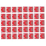 Homyl Small PCB RJ45 Ethernet Connector Breakout Board Module 40 Pieces in 1 Set