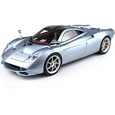 Huayra Codalunga Azzurro Sardegna Matt Blue Metallic with Black Top with Display CASE Limited Edition to 200 Pieces Worldwide 1/18 Model Car by BBR P18228A