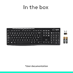 Logitech K270 Wireless Keyboard for Windows, 2.4
