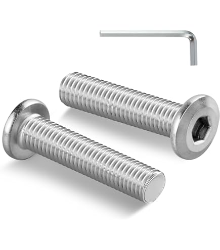 5pcs Black Metal Screw Saw Blade Bolt M8 X 18mm Le... – Vicedeal - Foto 5