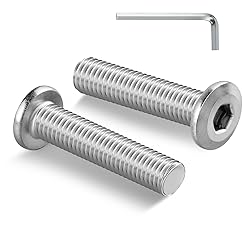 BNUOK M6-1.0 x 40mm Flat Head Hex Socket Cap Screws